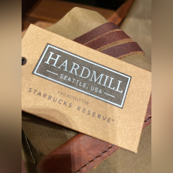 Starbucks Waxed canvas apron FREE SHIPPING Starbucks Barista Apron Leather apron - Picture 5 of 8